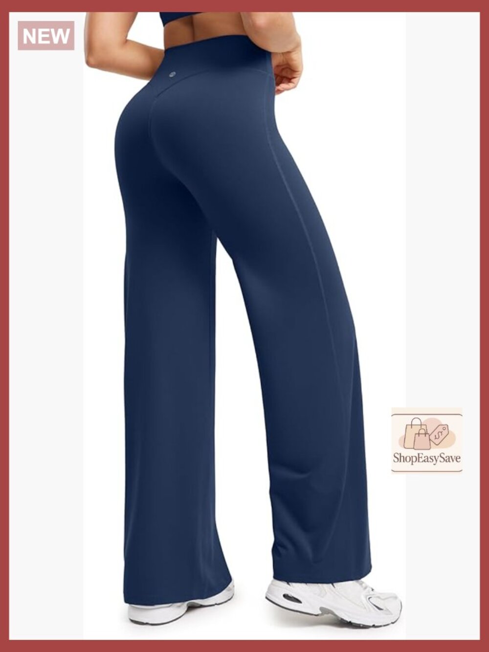 High Waist Wide Leg Yoga Pants 4-Way Stretch Straight Workout Leggings